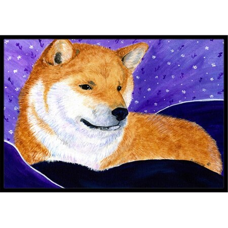 Carolines Treasures 18 x 27 in. Shiba Inu Indoor Outdoor Doormat SS8417MAT